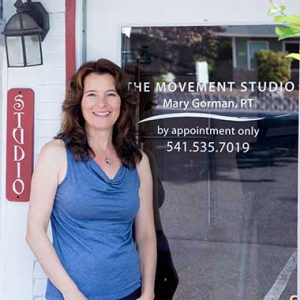 Mary Gorman PT outside The Movement Studio in Talent